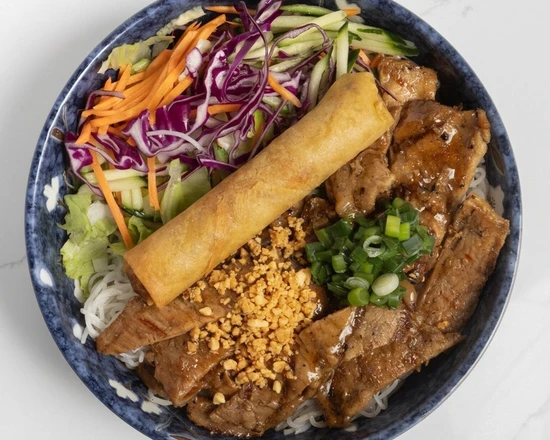 Grilled Pork Vermicelli Bowl (Bún Thịt Nướng) at Bloom Vietnamese Bistro in Shawnessy, Calgary