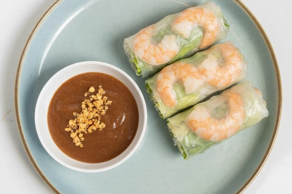 Fresh Shrimp Salad Rolls (Gỏi Cuốn Tôm) at Bloom Vietnamese Bistro in Shawnessy, Calgary